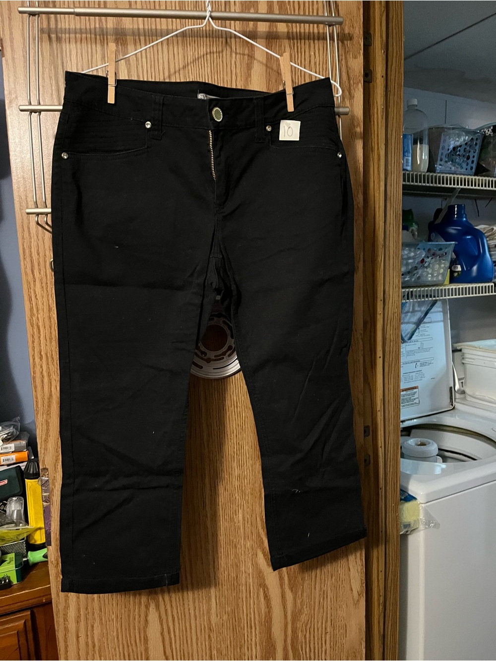 new directions Black Women's Capri Pants